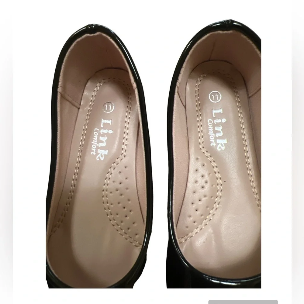LINK Comfort Patent Leather shoes. Black. (11)